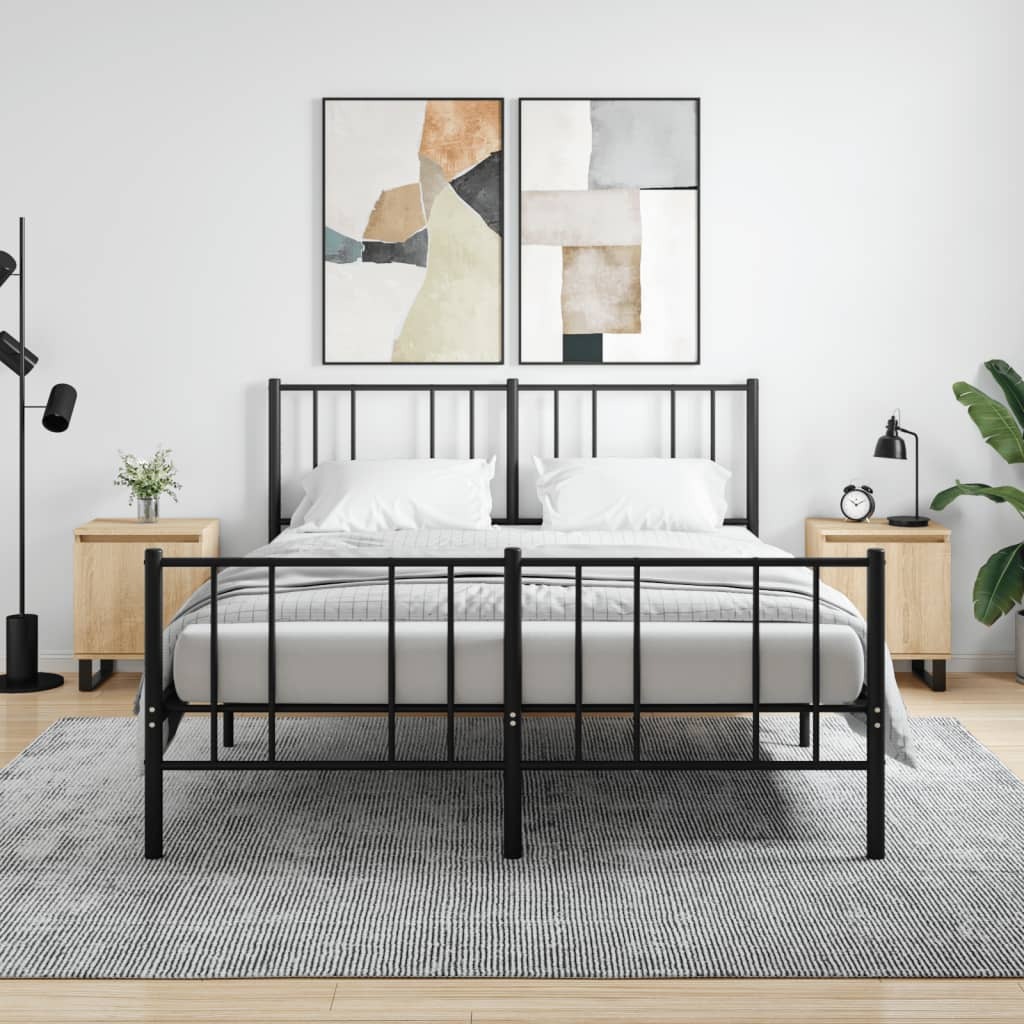 vidaXL Szafki nocne 2 szt. dąb sonoma 40x30x50 cm materiał drewnopochodny - Szafka nocna - Szafki nocne - Szafka nocna - Szafka nocna