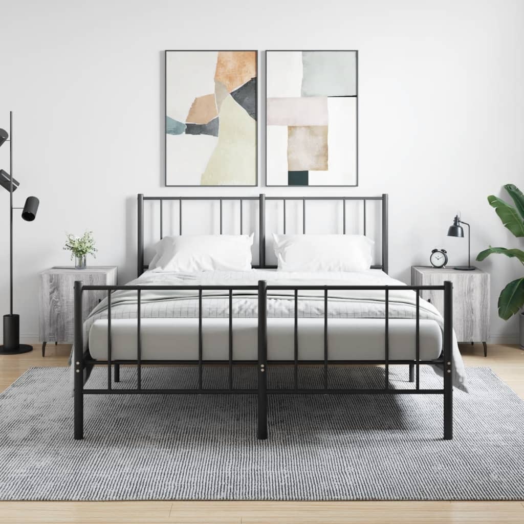 vidaXL Szafki nocne 2 szt. Szara Sonoma 40x40x50 cm Materiał drewnopochodny - Stolik nocny - Szafki nocne - Szafa - Szafka nocna