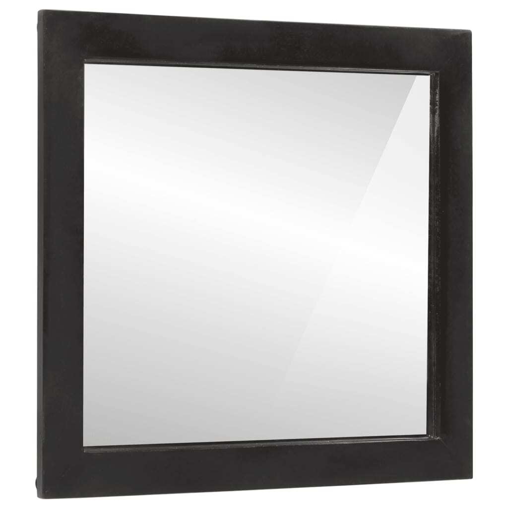 vidaXL Lustro łazienkowe 55x1x60 cm szkło i lite drewno mango