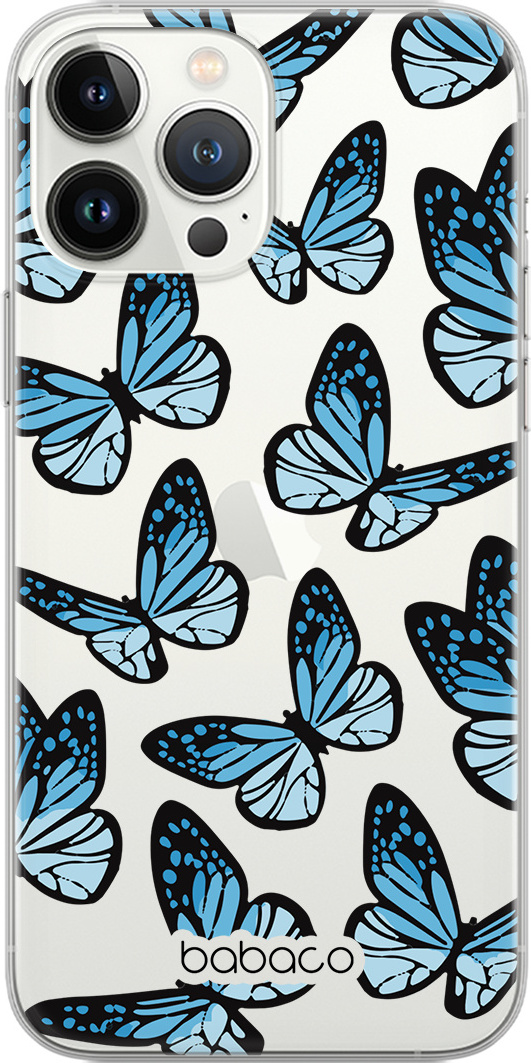Etui do Apple IPHONE 14 PLUS Motyle 002 Babaco Nadruk częściowy Niebieski