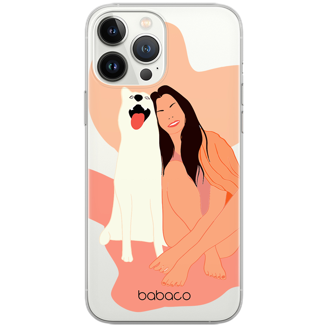 Etui do Apple IPHONE 14 PRO MAX Psy 005 Babaco Nadruk częściowy Przeźroczysty
