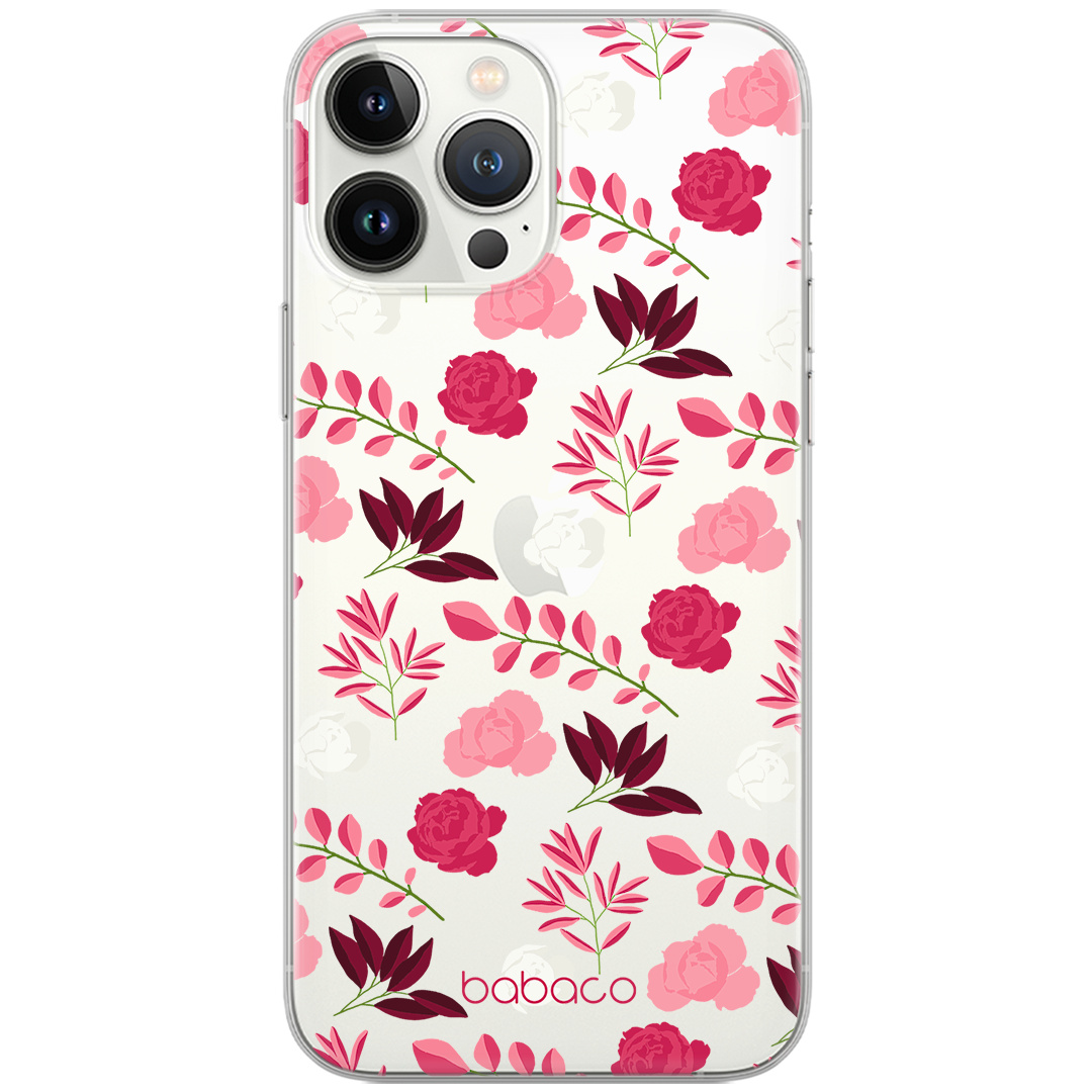 Etui do Samsung A01 Kwiaty 020 Babaco Nadruk częściowy Przeźroczysty