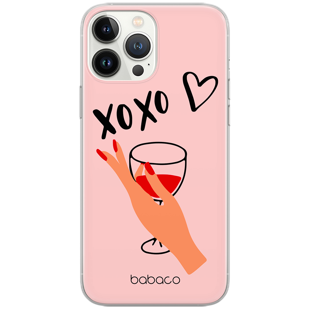 Etui do Samsung A34 5G XOXO 001 Babaco Nadruk pełny Różowy