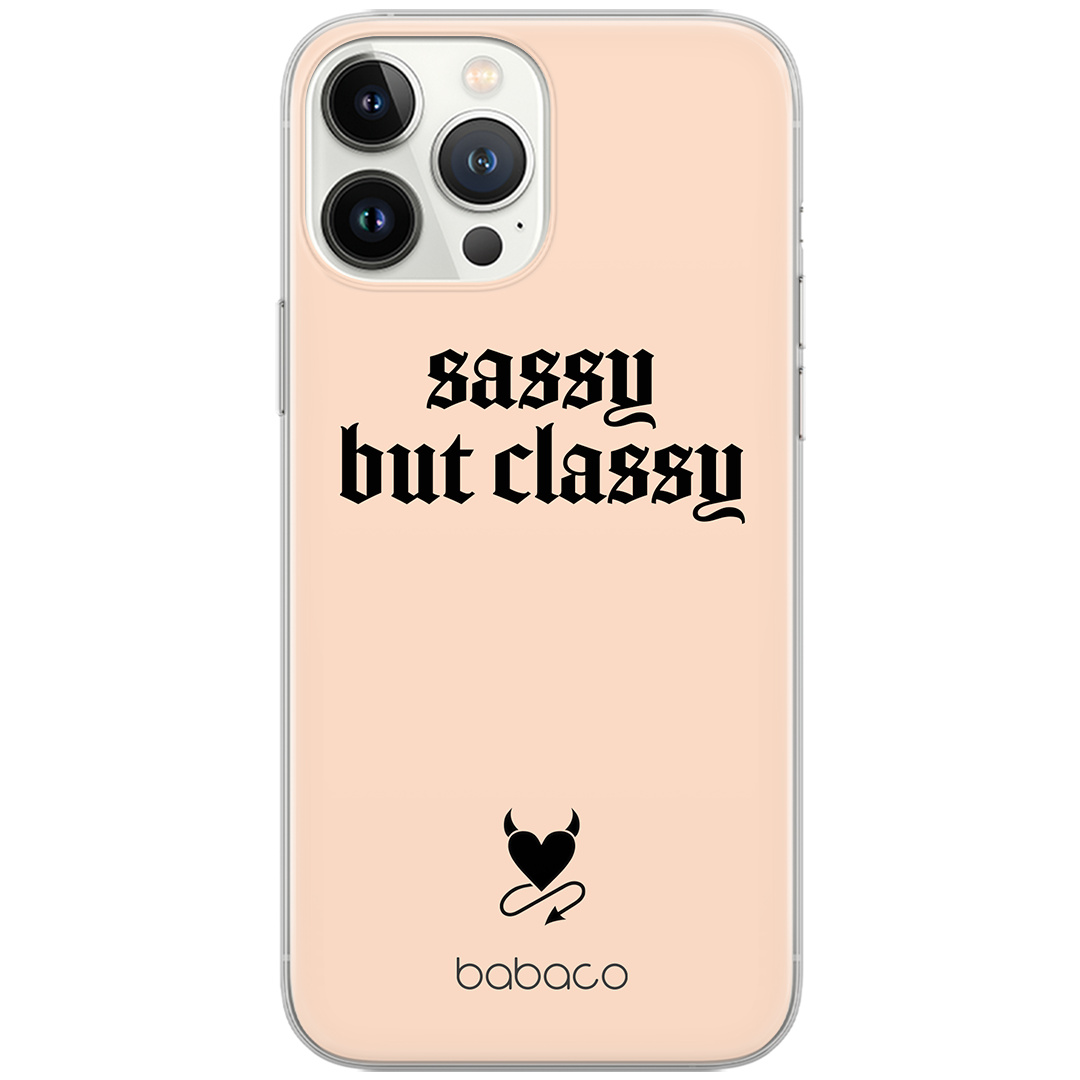 Etui do Samsung M53 5G Sassy but classy 001 Babaco Nadruk pełny Beżowy