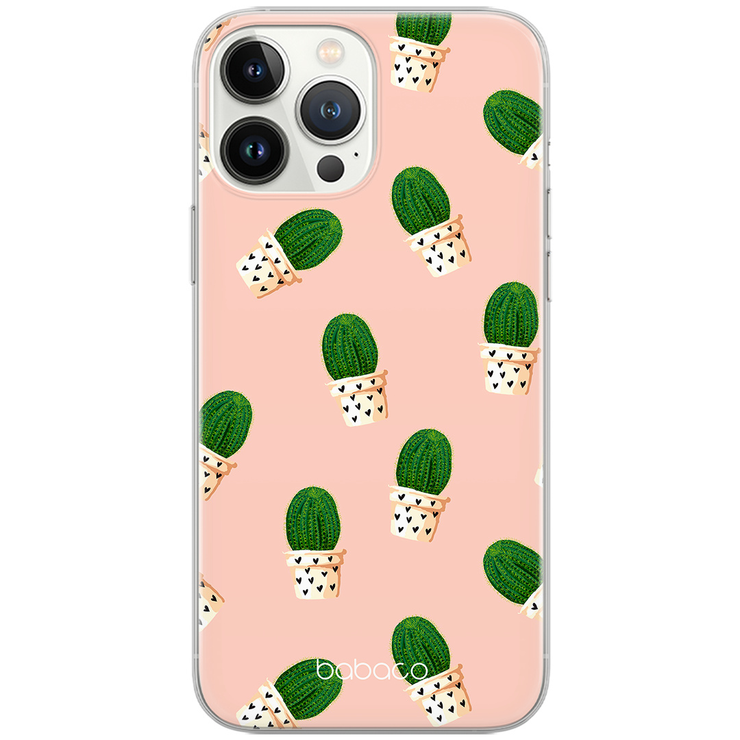 Etui do Samsung M13 4G/ M23 5G/ F23 Rośliny 001 Babaco Nadruk pełny Różowy jasny