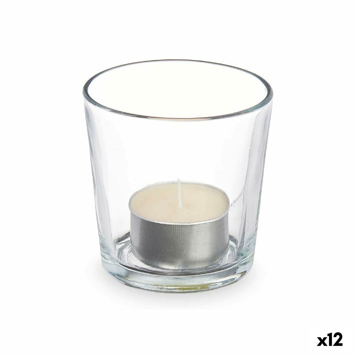 Świeca zapachowa 7 x 7 x 7 cm (12 sztuk) Szkło do picia wanilia