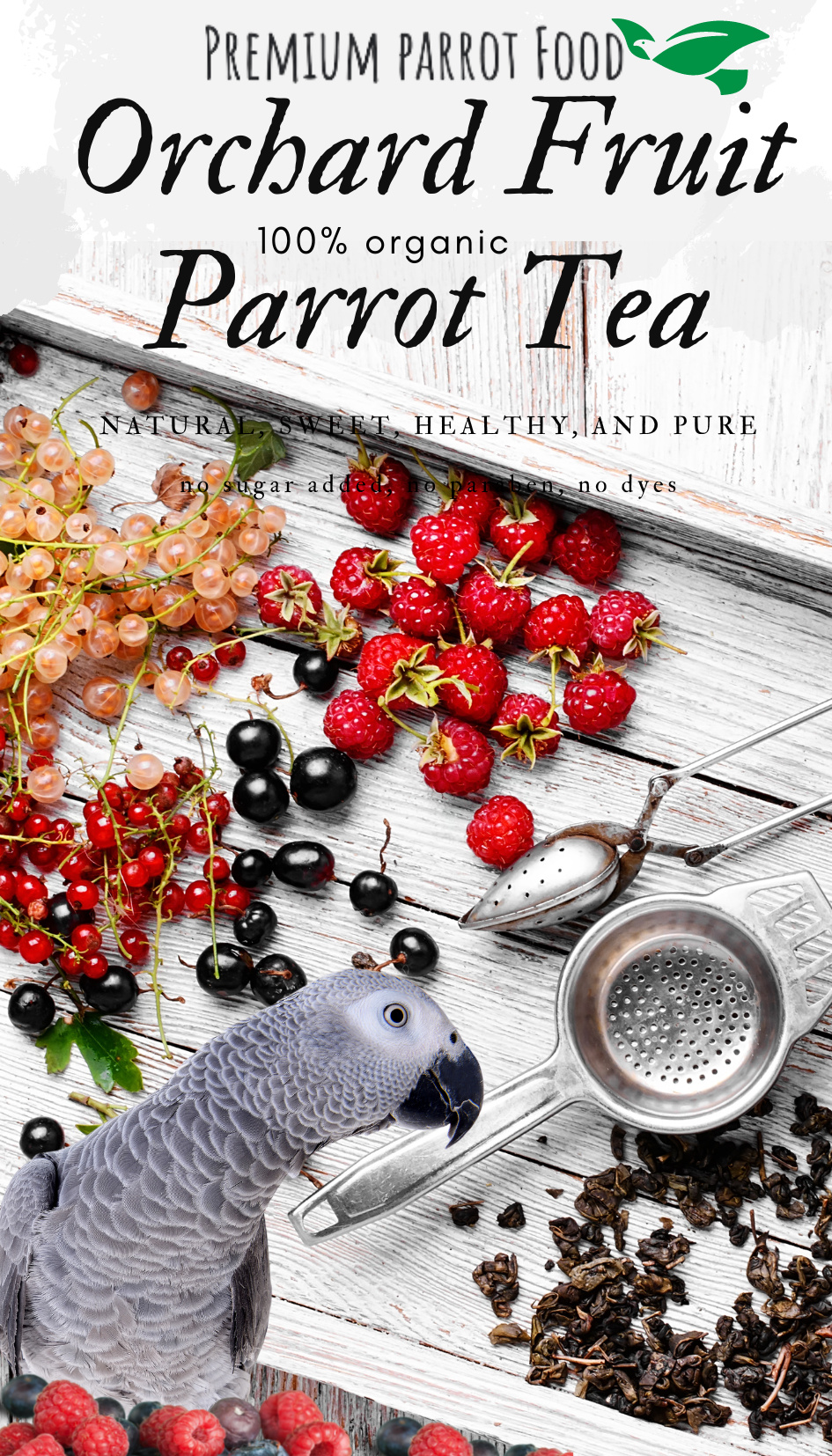 Orchard Fruit Parrot Tea - Organiczny napar - Herbata dla papug 100G