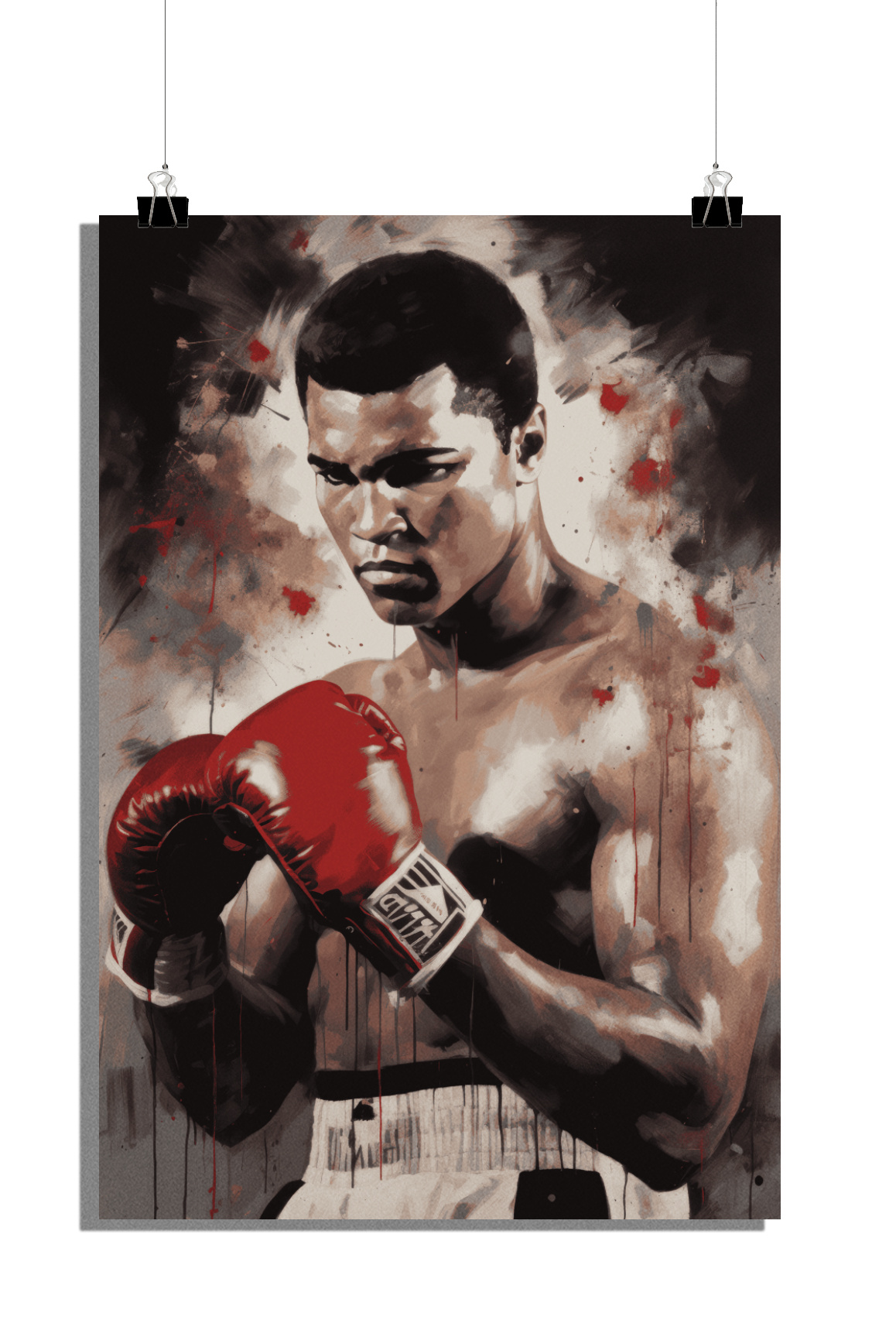 Plakat bokserski - Plakat Muhammad Ali - Plakat legenda boksu - 51x71cm - Idealny do oprawienia w ramkę
