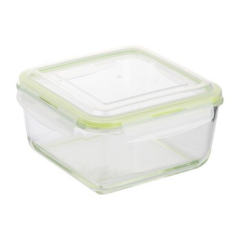 Kwadratowy szklany pojemnik na żywność Frigo 800ml Florina
