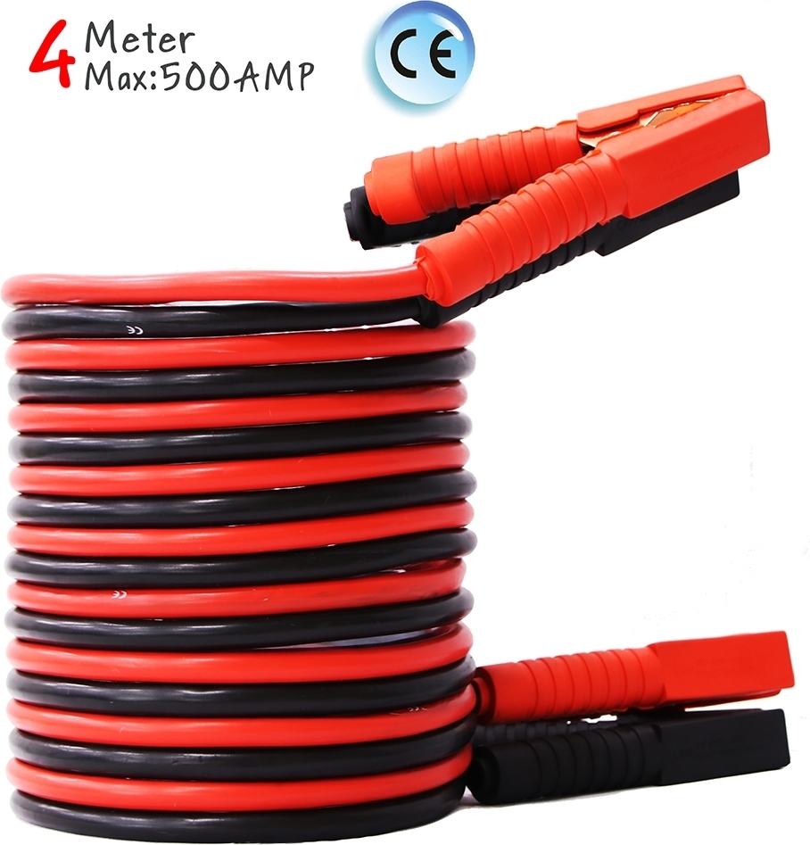 2x4m kabel rozruchowy 12/24V 500A kabel rozruchowy kabel rozruchowy akumulator samochodowy