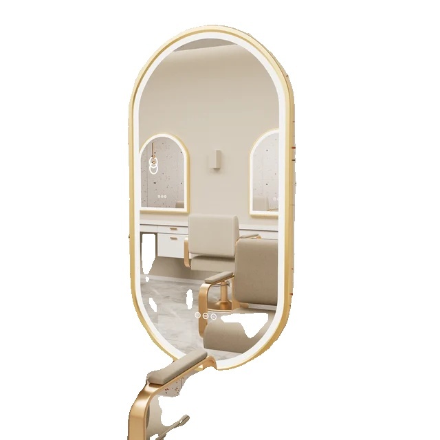 Lustro łazienkowe, owalne, z oświetleniem LED, 120 x 60 cm (48 x 24 cale)