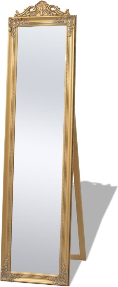 Lustro stojące w stylu barokowym 160x40 cm złoty