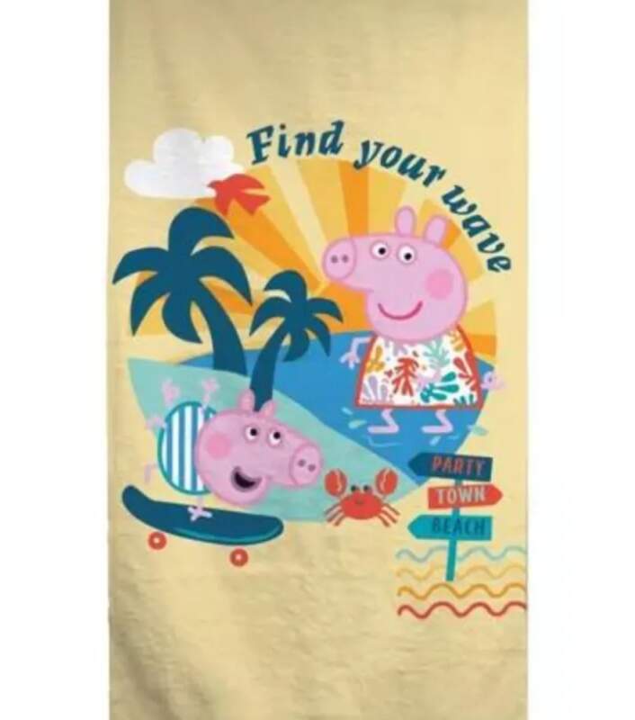 Ręcznik plażowy Świnka Peppa, 70x140cm