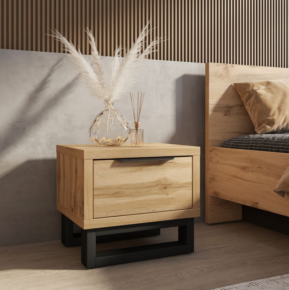 Szafka nocna BULLARD – dąb wotan