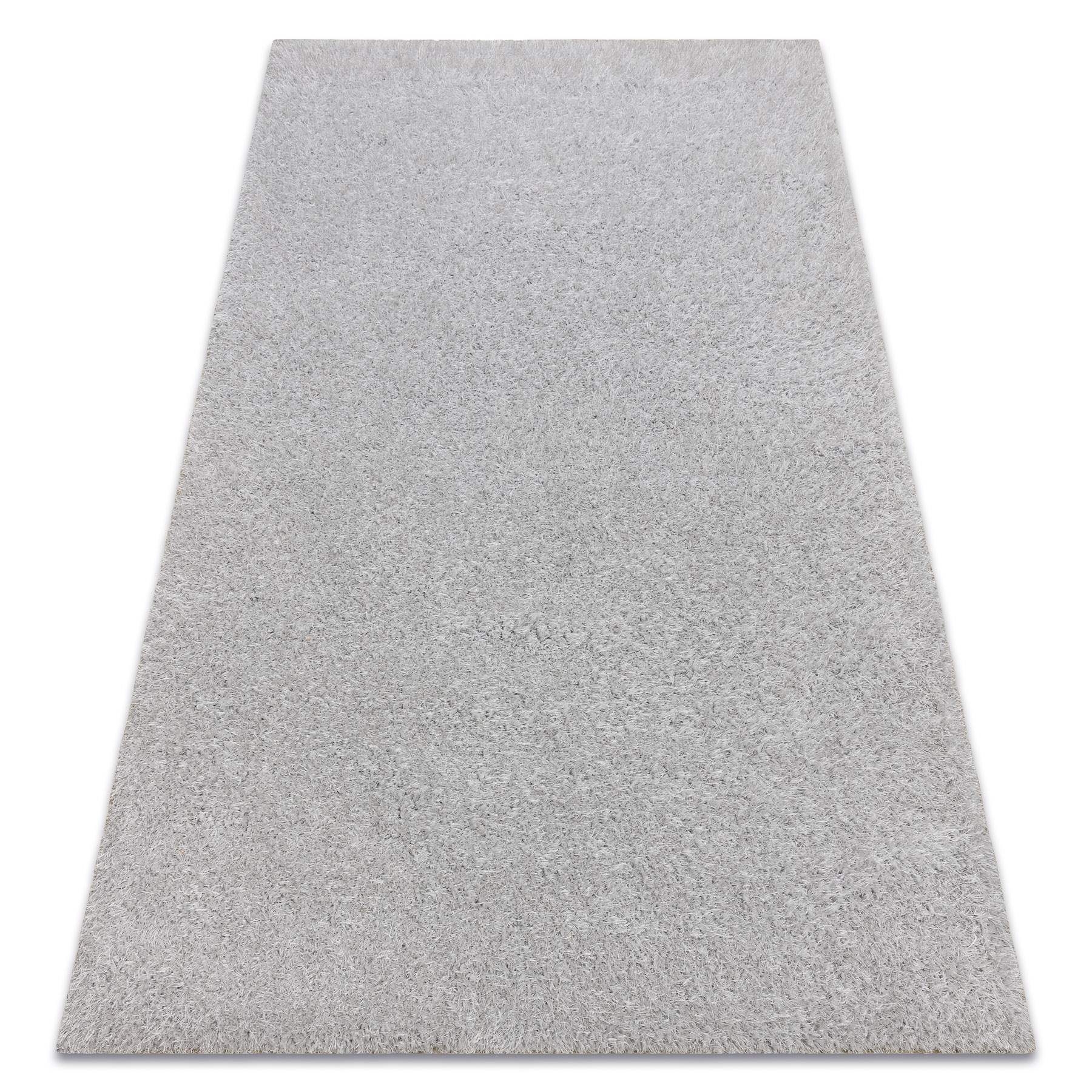 Dywan BUENOS 7005 shaggy jednolity, jednokolorowy srebrny szary 200x290 cm