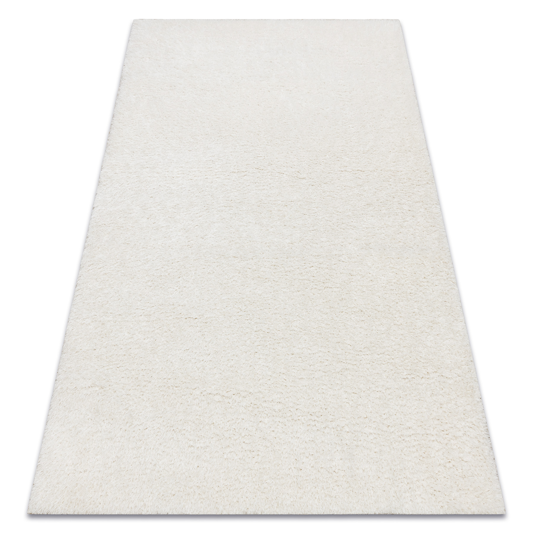 Dywan BUENOS 7001 shaggy jednolity, jednokolorowy biały 80x150 cm