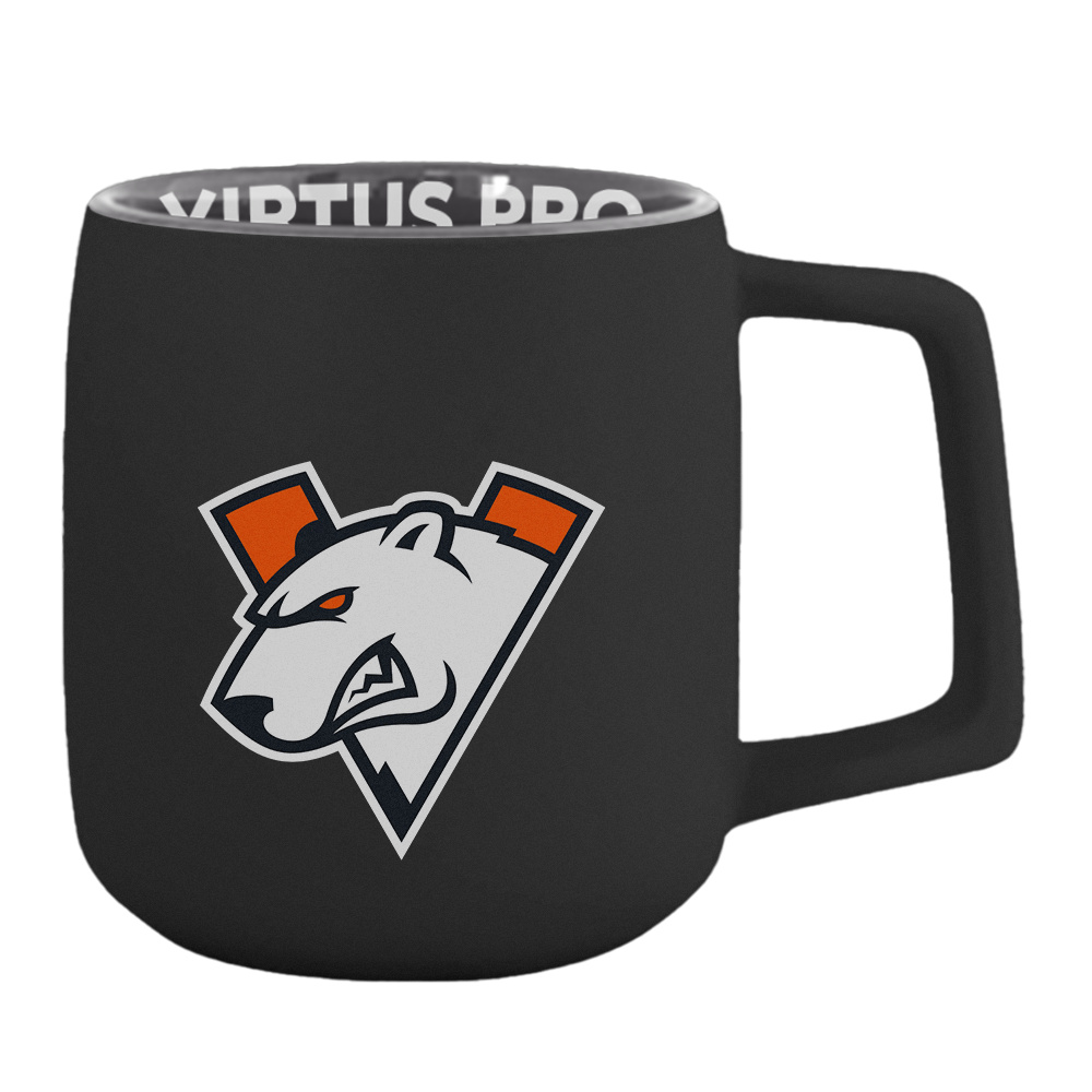 Virtus.pro - Kubek ceramiczny z logo, szary (300 ml)
