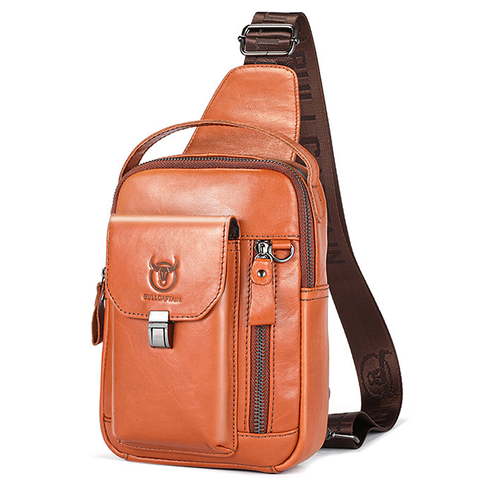 Torba na ramię wykonana z prawdziwej skóry, torba na ramię, plecak kempingowy, przenośna torba na tablet, żółta