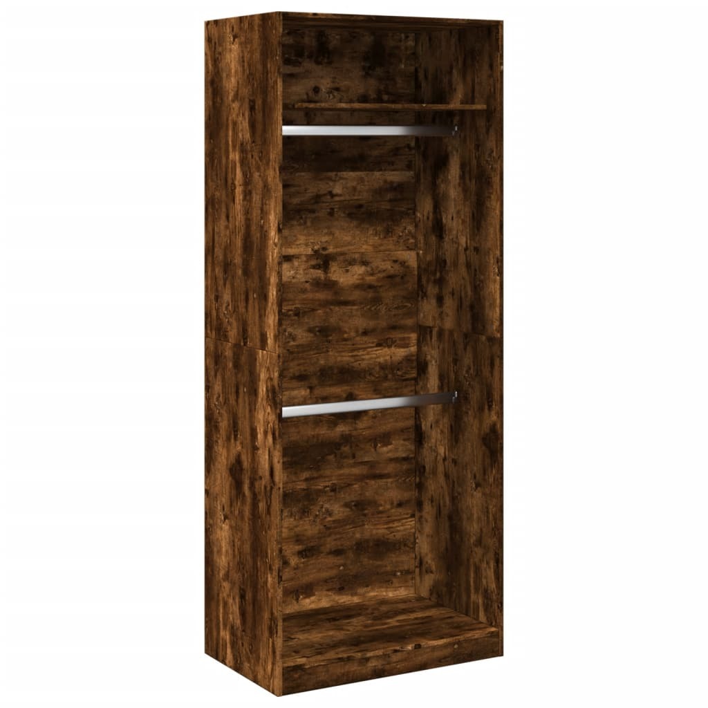 vidaXL Szafa dąb wędzony 80x50x200 cm materiał drewnopochodny