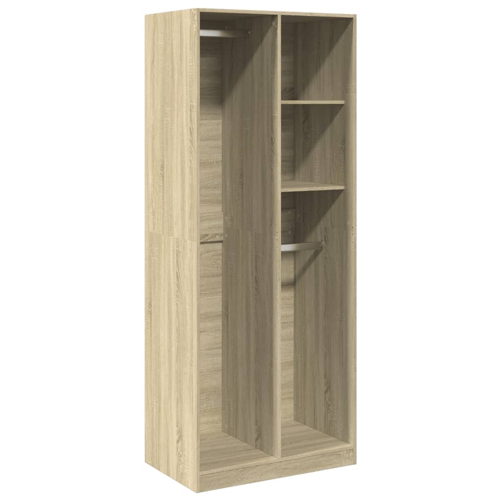 vidaXL Szafa dąb sonoma 80x50x200 cm materiał drewnopochodny