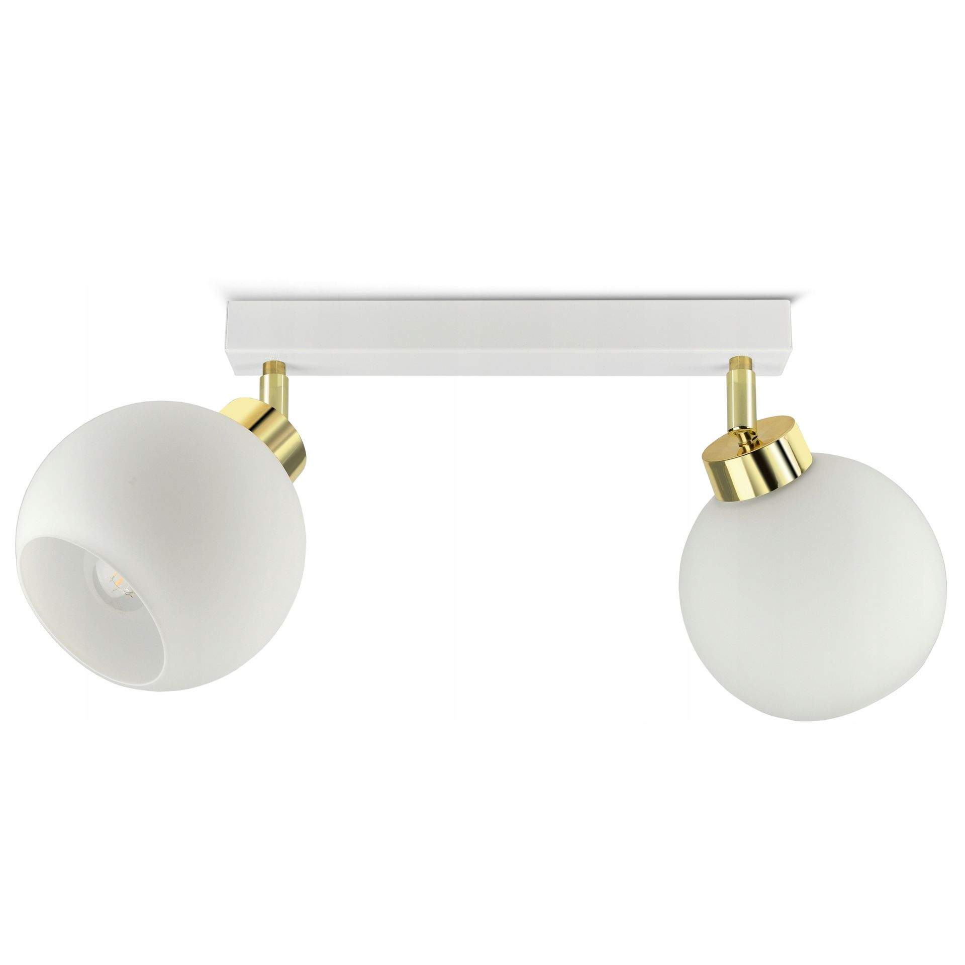 Lampa Wisząca Sufitowa Żyrandol Biała Szklane Kule BG2 White Glass LED E27