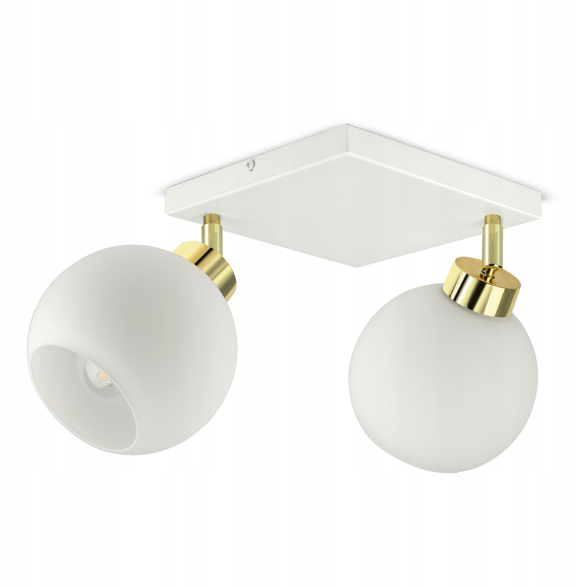 Lampa Wisząca Sufitowa Żyrandol Biała Szklane Kule White Glass AG2 LED E27