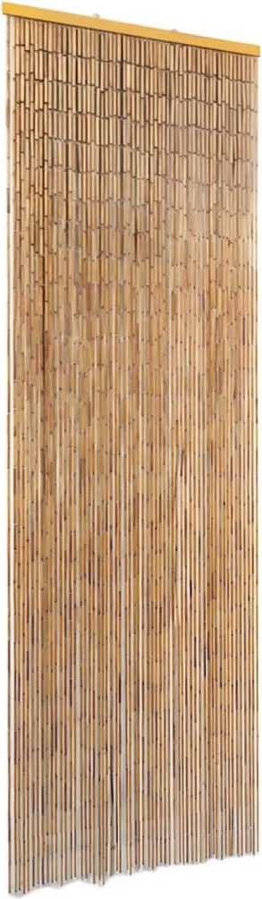 The Living Store zasłona do drzwi przeciw owadom bambusowa 56 x 185 cm