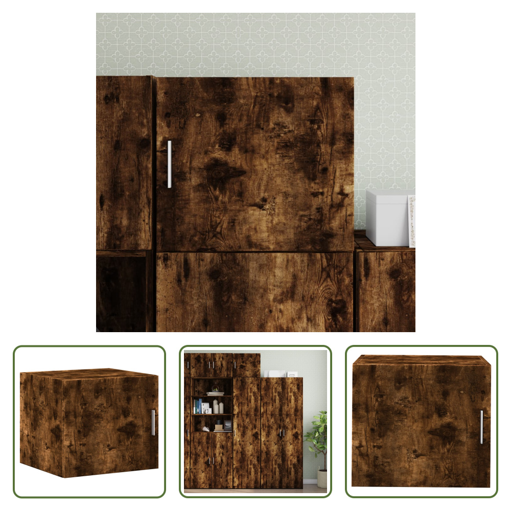 The Living Store szafka ścienna dąb wędzony 45x42,5x40 cm materiał drewnopochodny