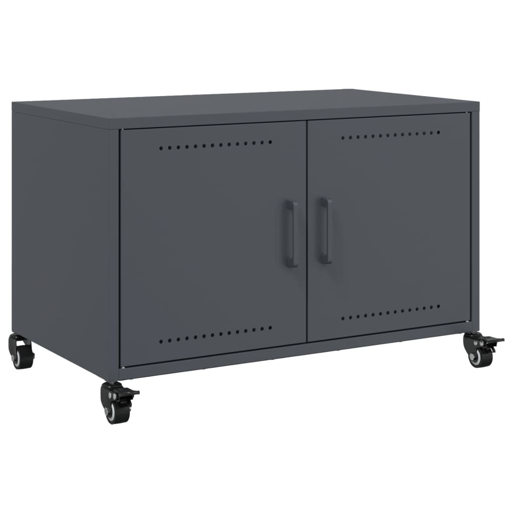 vidaXL Szafka pod telewizor antracytowa 68x39x43,5 cm stalowa
