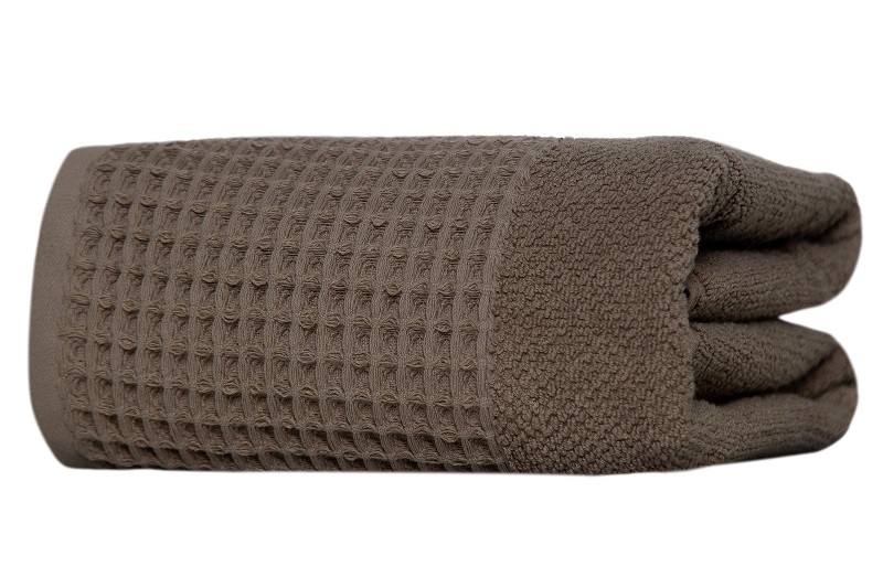 Ręcznik, ręcznik waflowy, 100% bawełna, nowoczesny wafel 70x140cm ciemnoszary