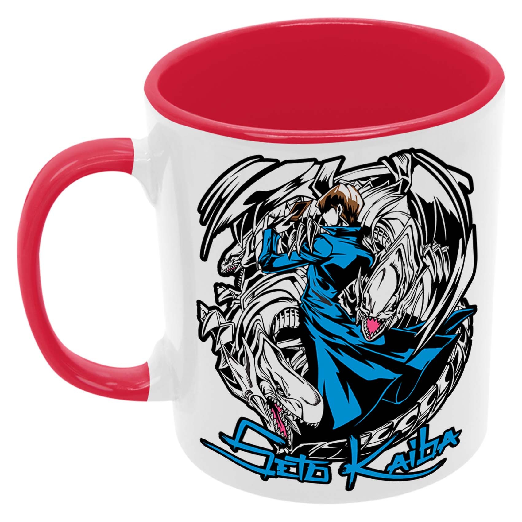 Seto Kaiba Kubek Ceramiczny Prezent Tasse Mug Anime Manga Japan Animation Yu Gi Oh Trading Card Game, Czerwony 330 ml