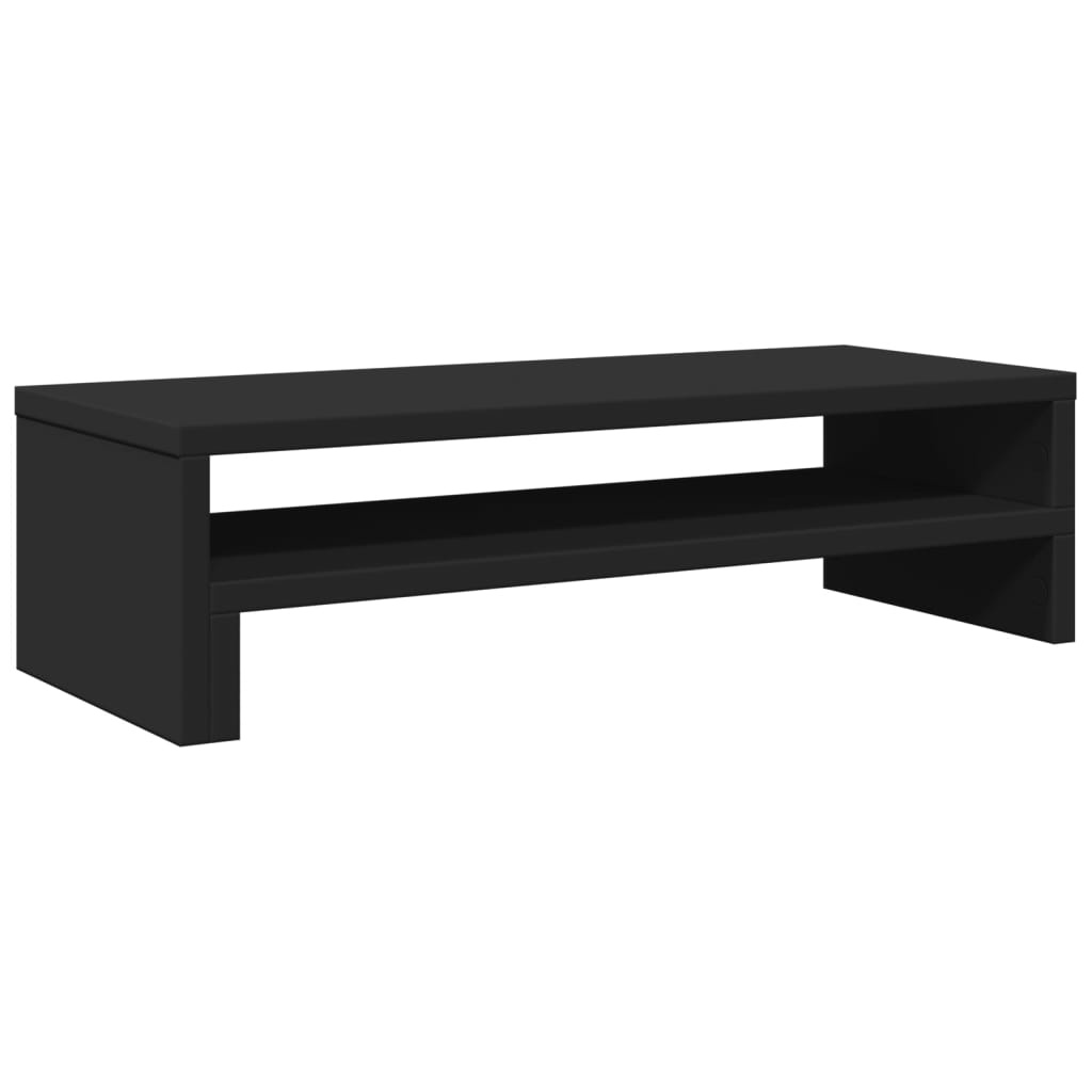 vidaXL Podstawa pod monitor czarna 54x22x15 cm Materiał drewnopochodny