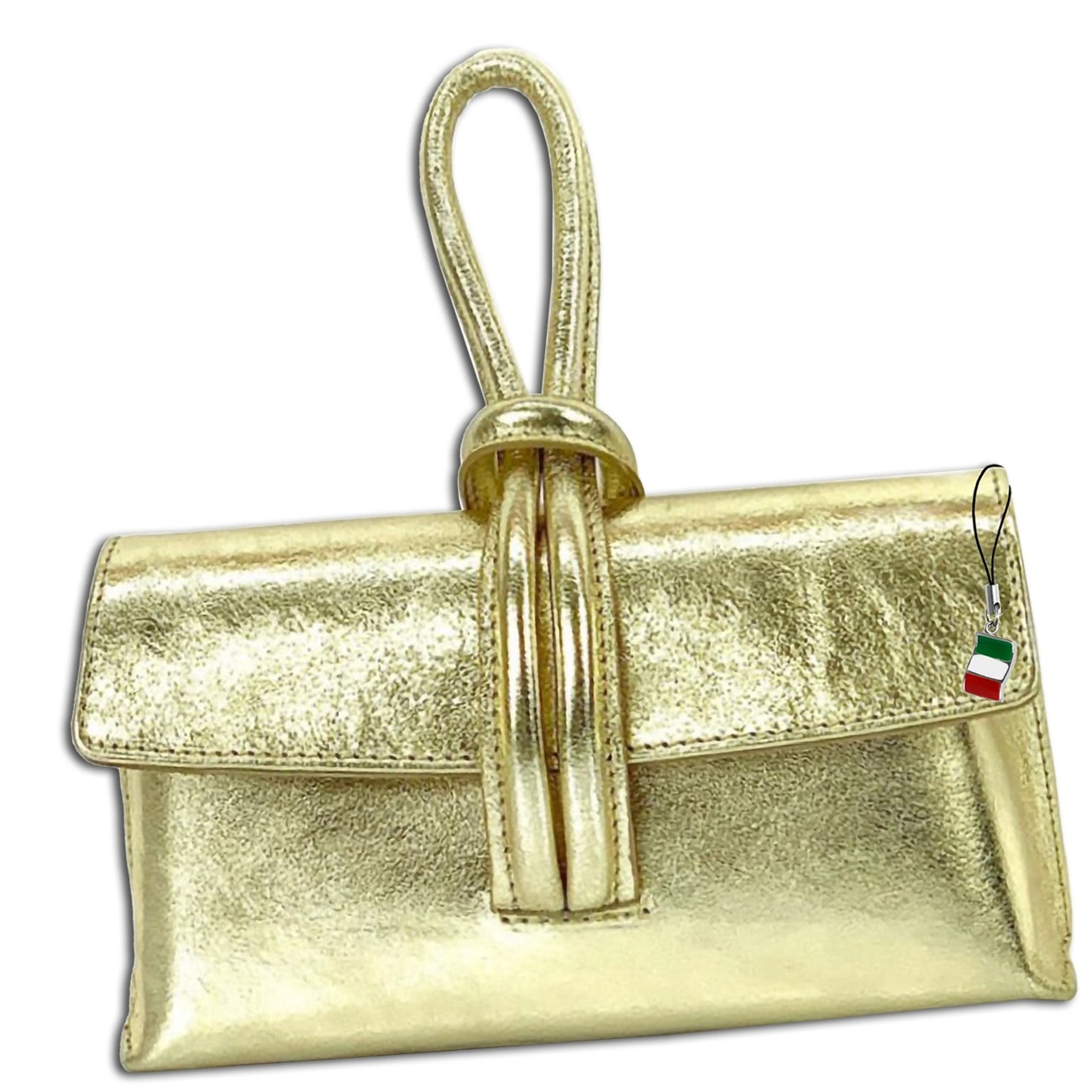 Wielokolorowy skórzany plecak miejski Florence stripe zip OTF834Z