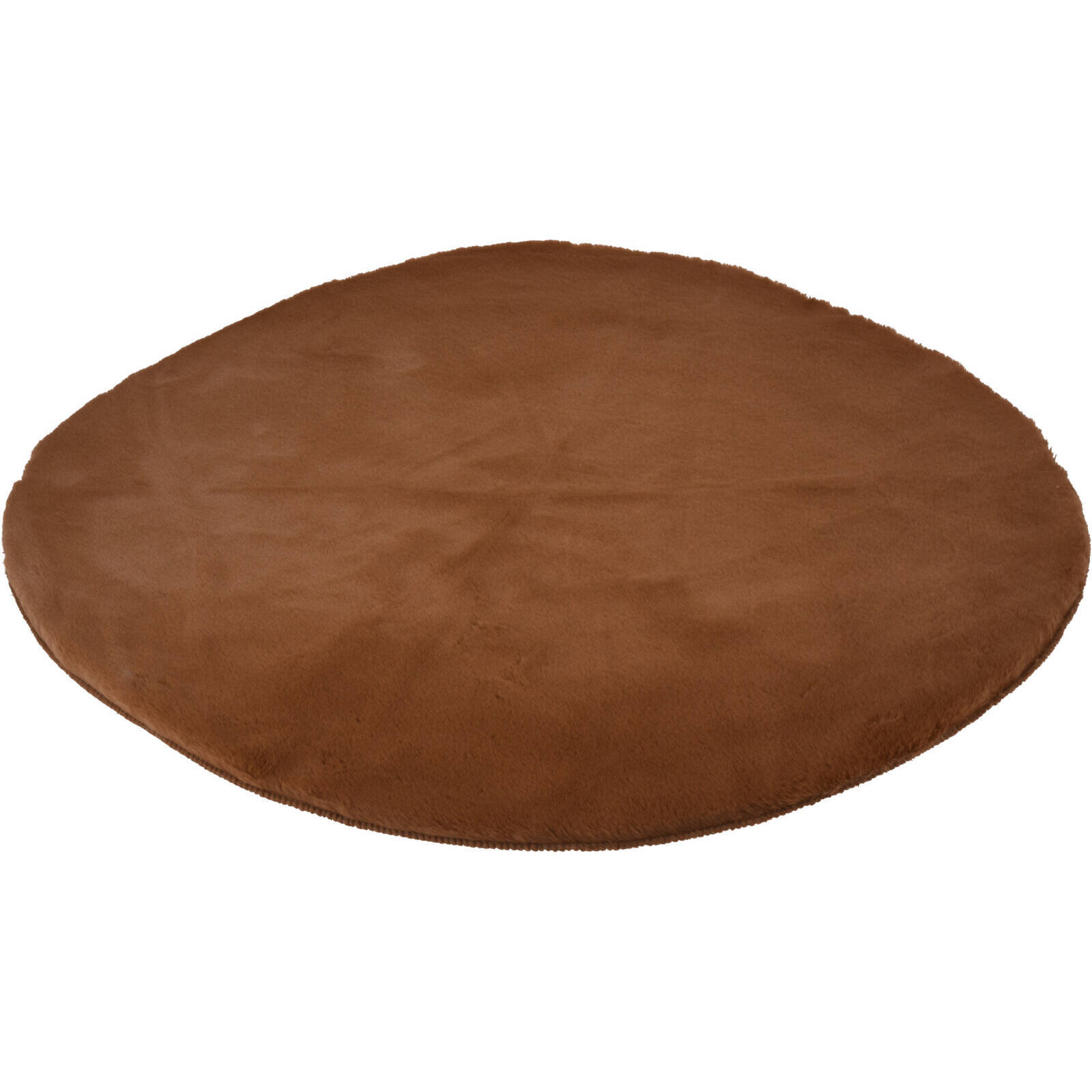 Dywan okrągły do salonu z miękkiego, sztucznego futerka, Ø 80 cm