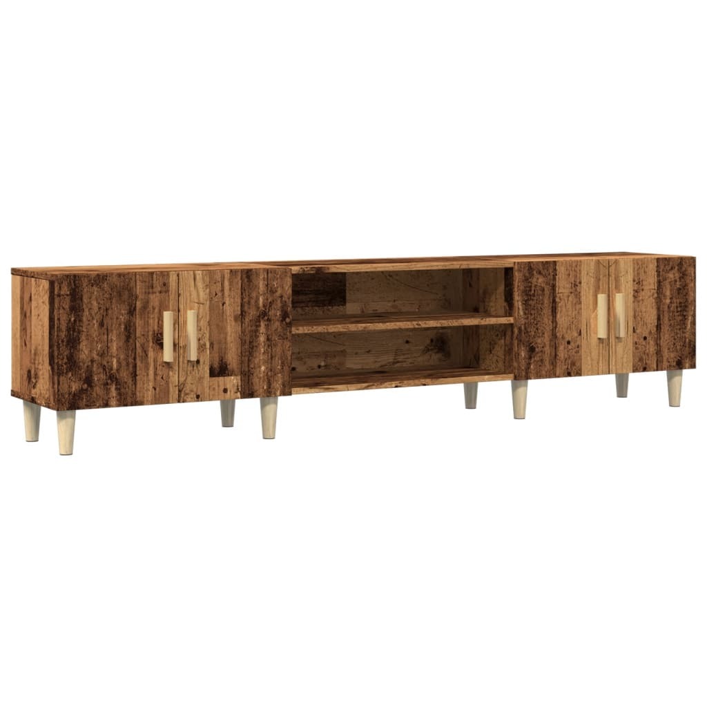 vidaXL Szafka pod telewizor o wyglądzie starego drewna 180x31,5x40 cm materiał drewnopochodny