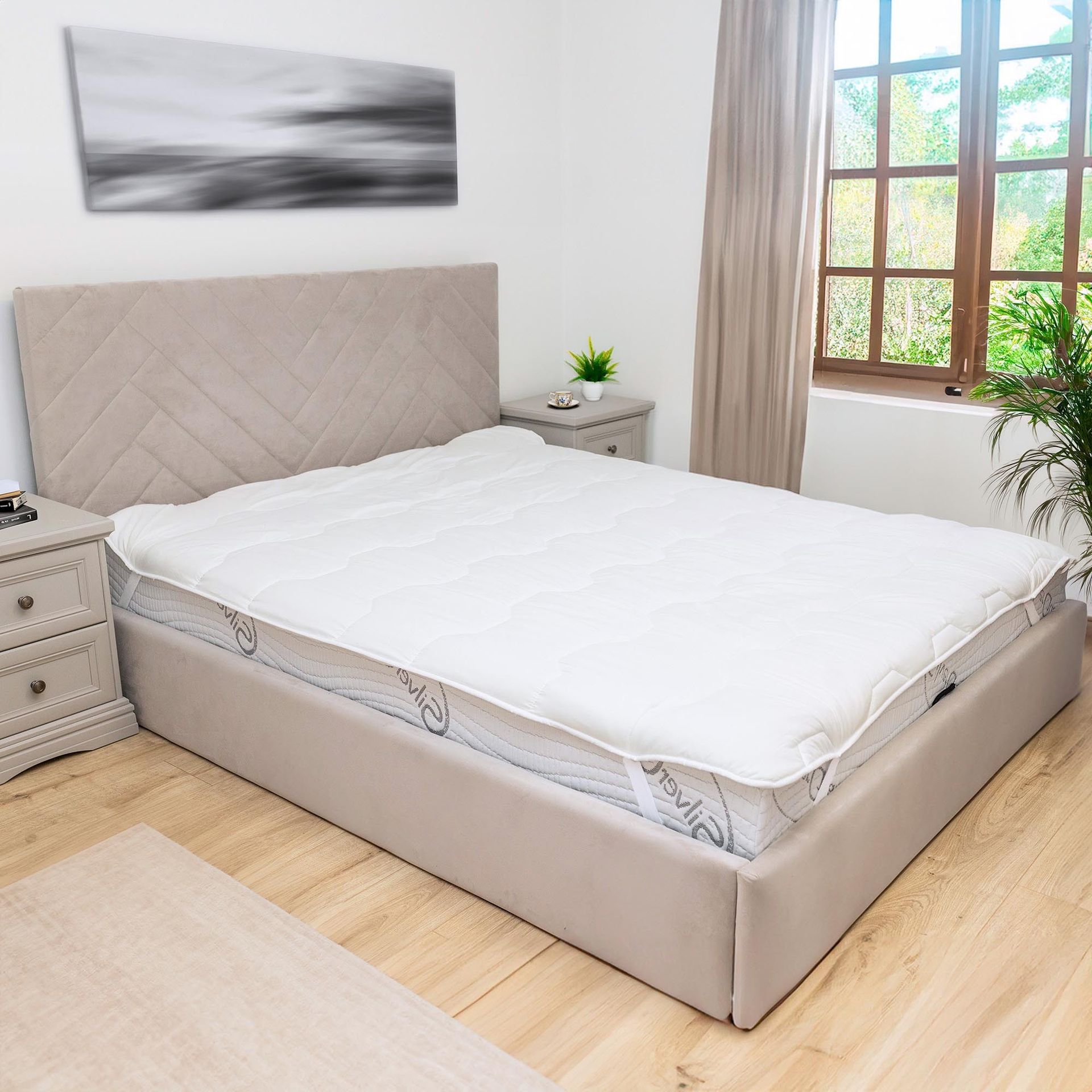 ochraniacz na materac topper - 200x120cm prześcieradło podkład na nietrzymanie moczu podkład na łóżko podkład na materac ochrona przed wilgocią materac topper 200 x 120 cm
