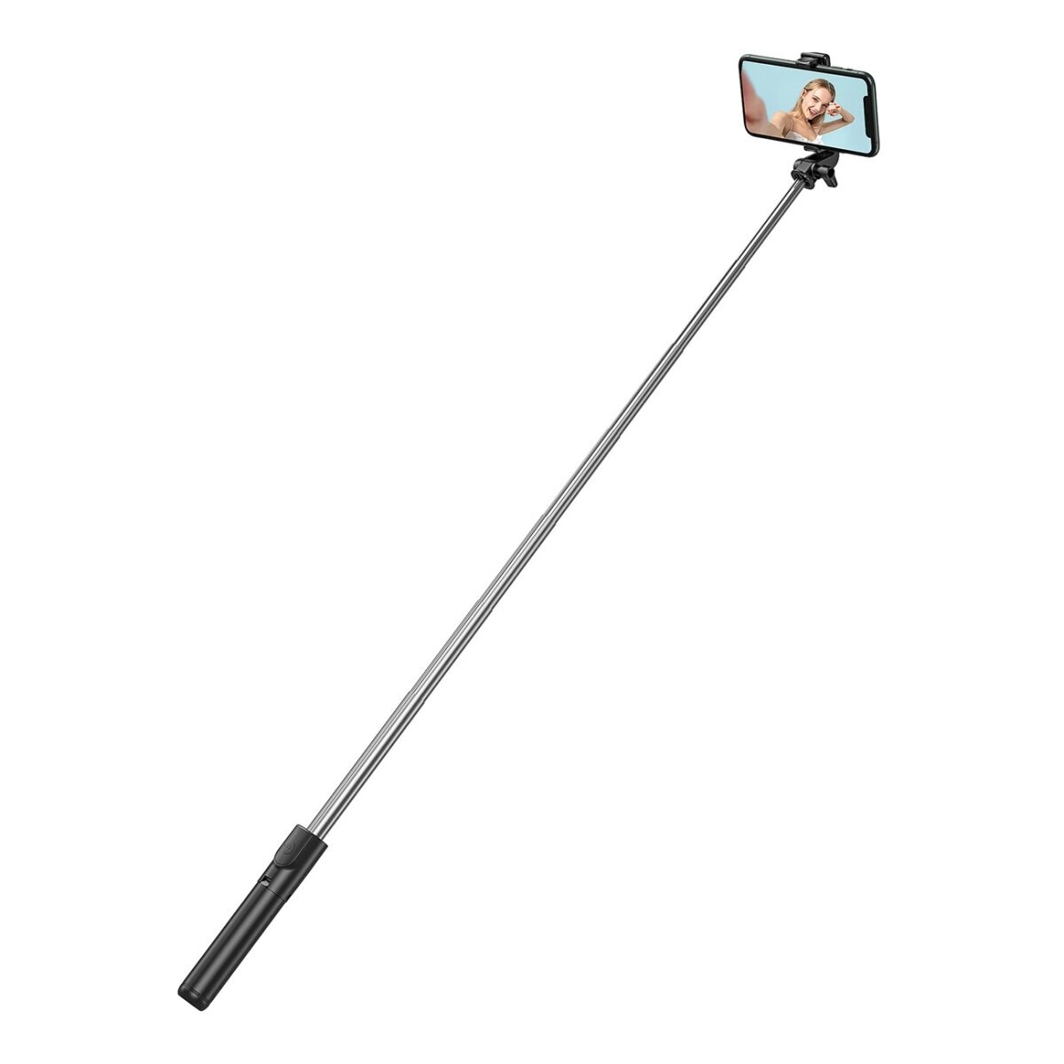 1 m selfie stick czarny - teleskopowy statyw na telefon z pilotem Bluetooth