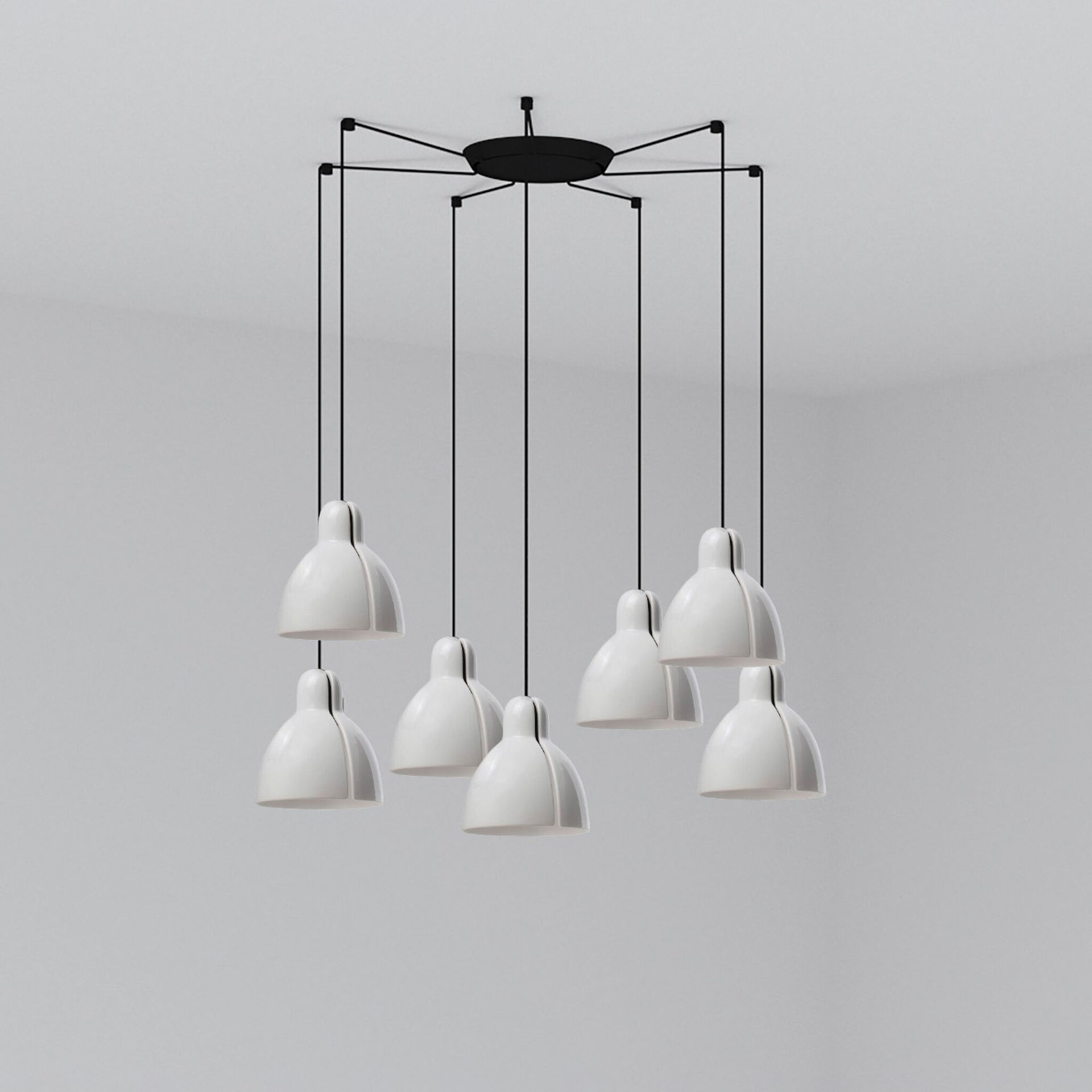 Lampa wisząca VENICE 7L biała