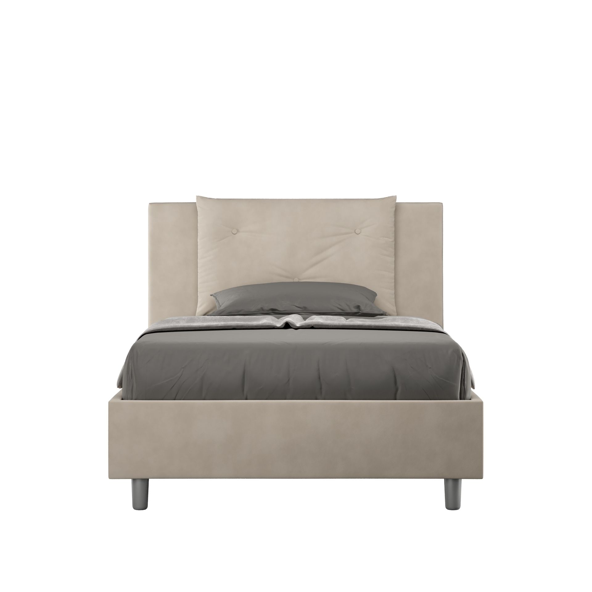 Łóżko tapicerowane bez podstawy 120x200 mikrofibra Appian Sand