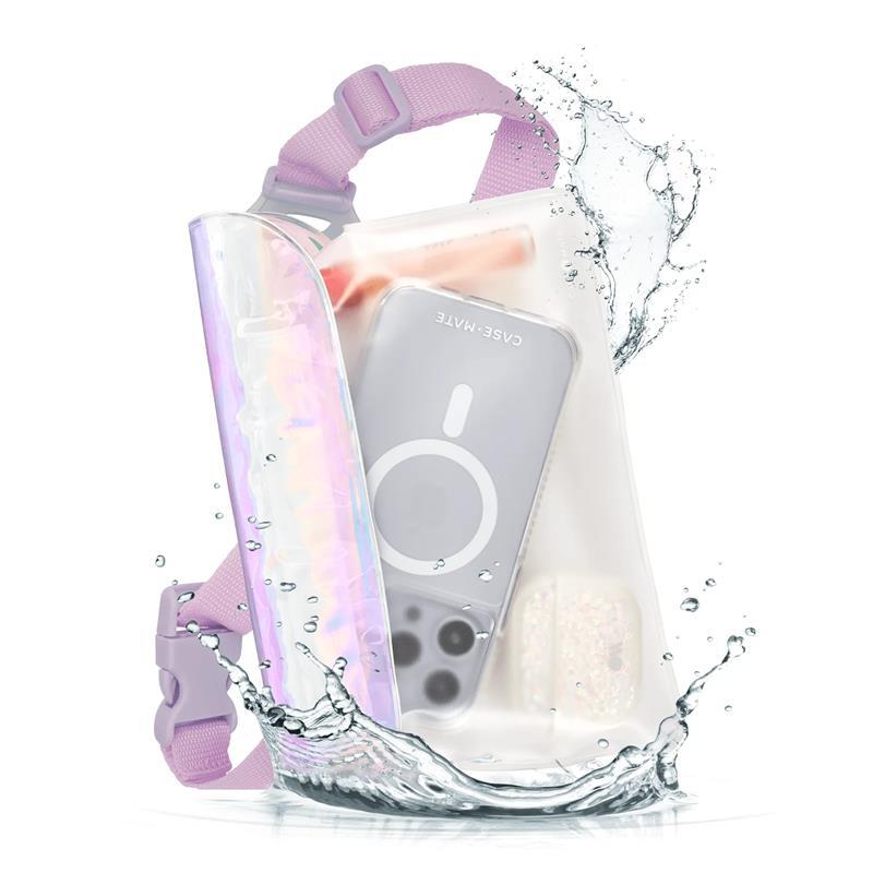 Case-Mate Soap Bubble Waterproof Phone Belt Bag - Wodoodporna Torebka / Saszetka Crossbody Do Smartfonów (Iridescent)