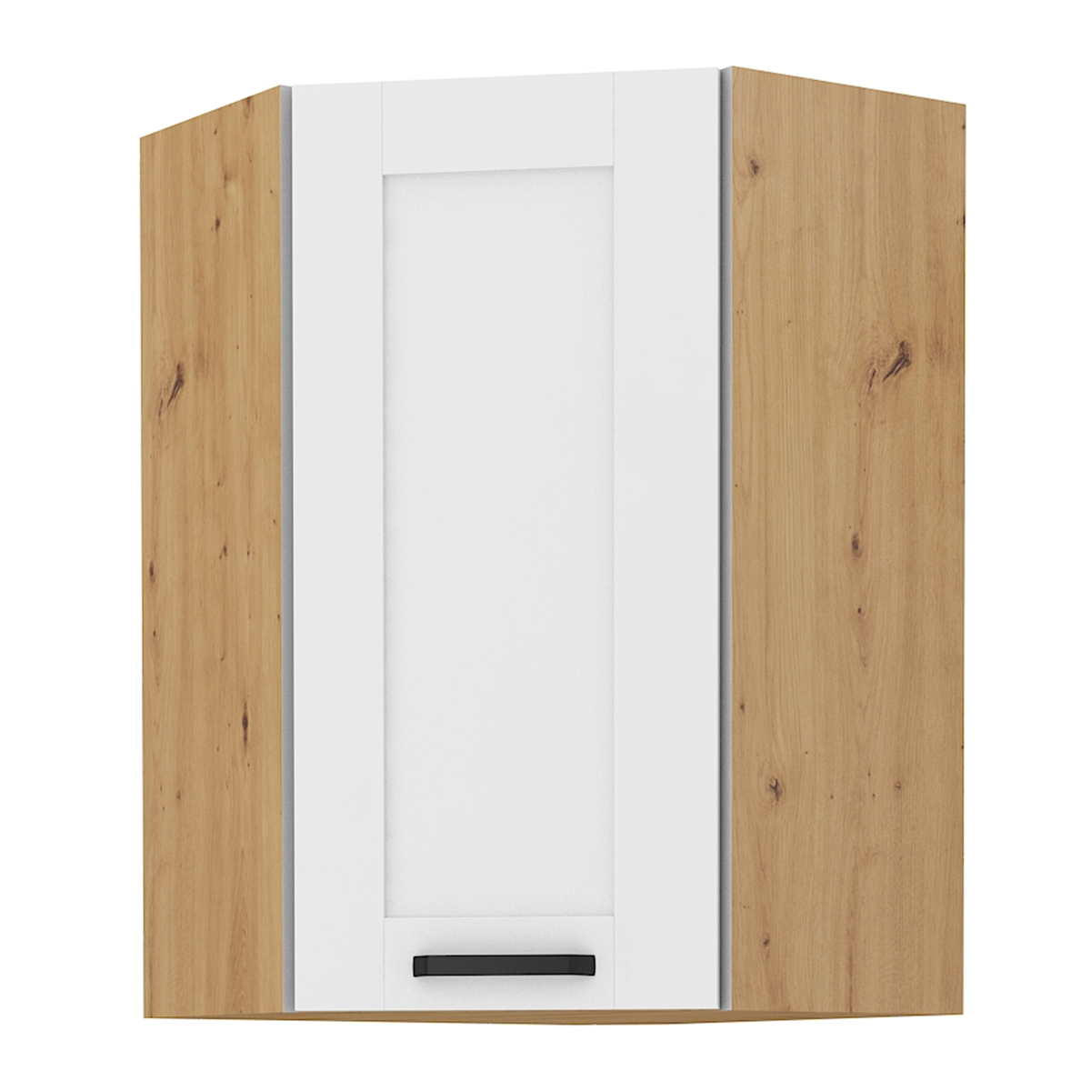 Kondela Szafka kuchenna narożna górna Lula 58x58 GN-90 1F - biały / dąb rzemieślniczy