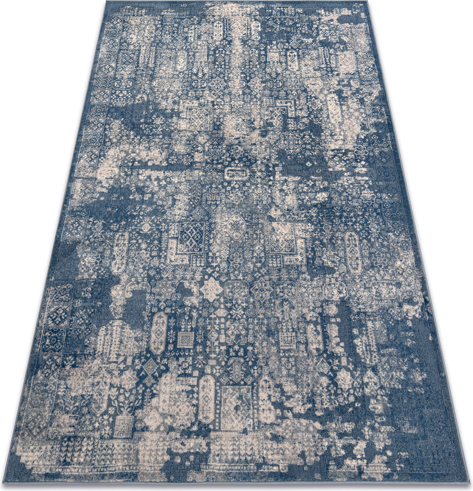 Dywan NAIN Ornament vintage 7591/51644 granat / beż niebieski 240x340 cm