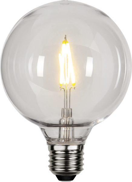 Żarówka LED PC E27 G95 1W 2700k biała ciepła plastikowa