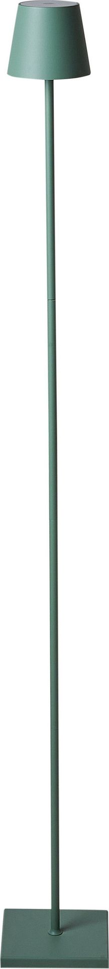 BELIANI Lampa stojąca zielona metal klosz nowoczesna