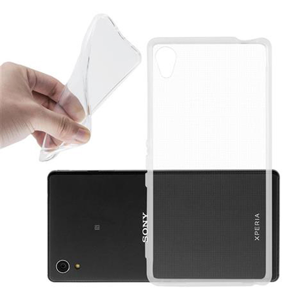 Etui Cadorabo do Sony Xperia M4 AQUA Protective Cover w przezroczystej obudowie ochronnej TPU Silicone Cover Case