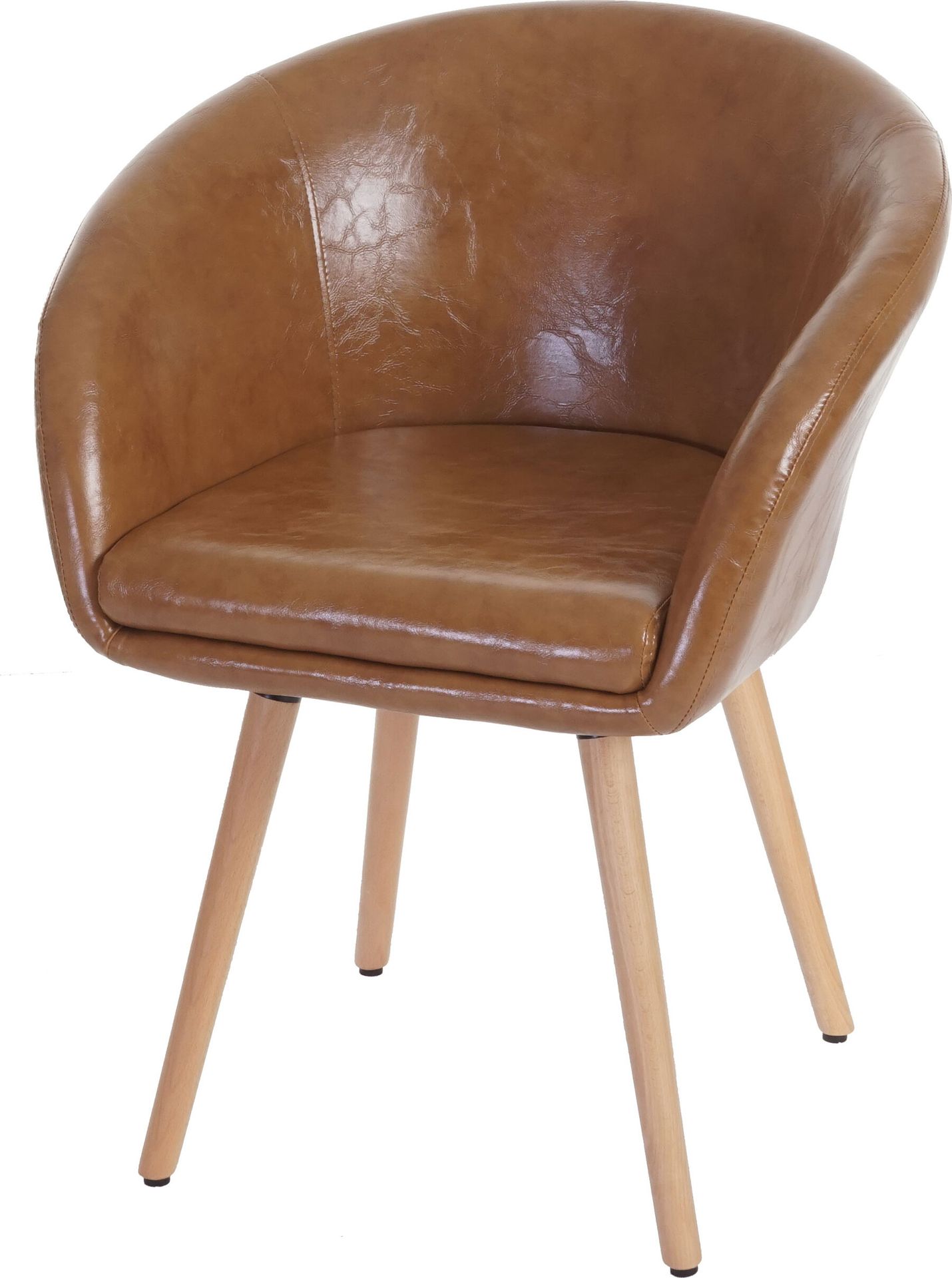 Krzesło do jadalni Malmö T633, krzesło kuchenne, retro 50s design ~ imitacja skóry , imitacja zamszu