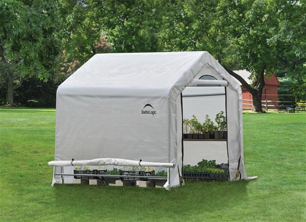 Szklarnia foliowa ShelterLogic 3,24m² biała 180x180cm
