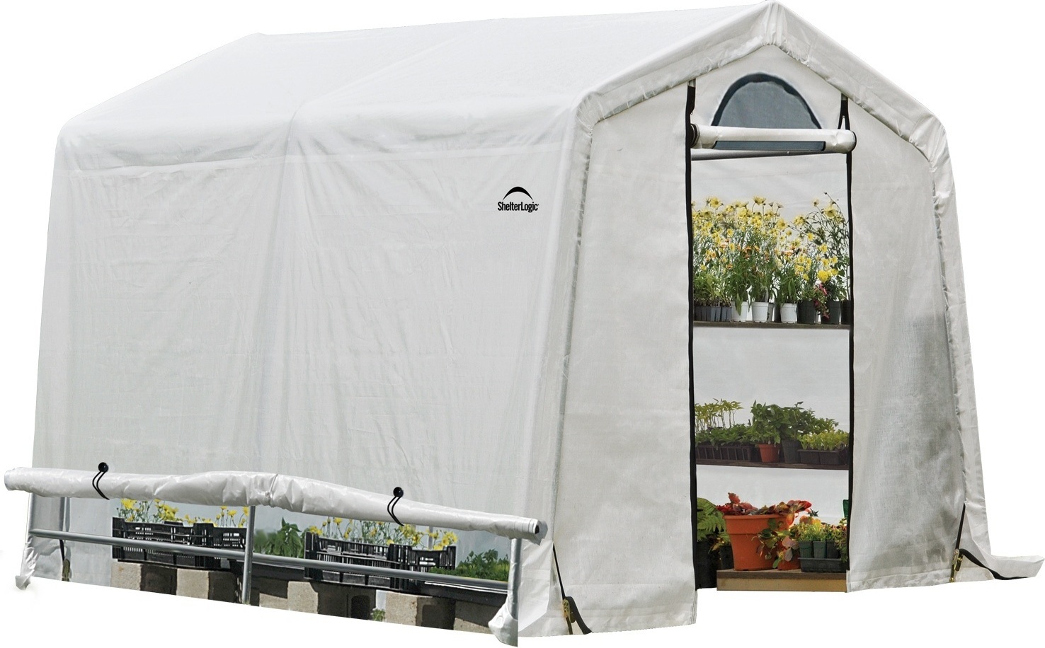 Szklarnia foliowa ShelterLogic 5,76m² biała 240x240cm