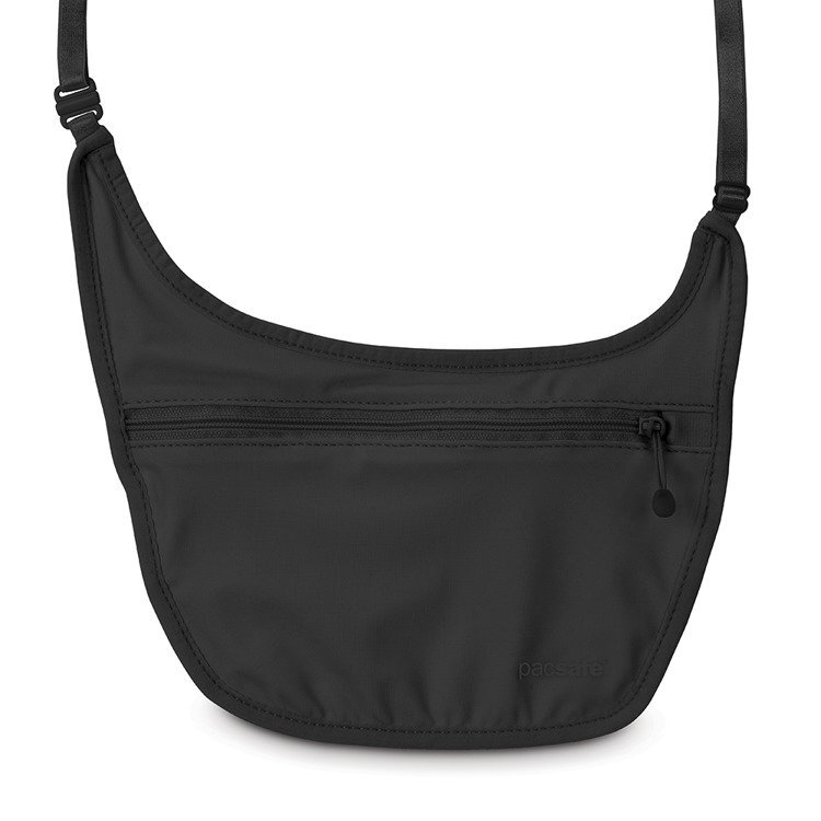 Damski sekretny portfel pod ubranie Pacsafe Coversafe S80 - Czarny
