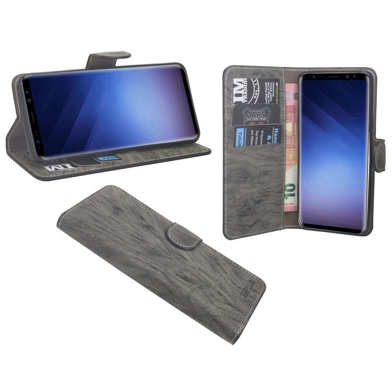 Samsung Galaxy S9 Plus etui na telefon komórkowy flip case pokrowiec ochronny na smartfon antracytowy